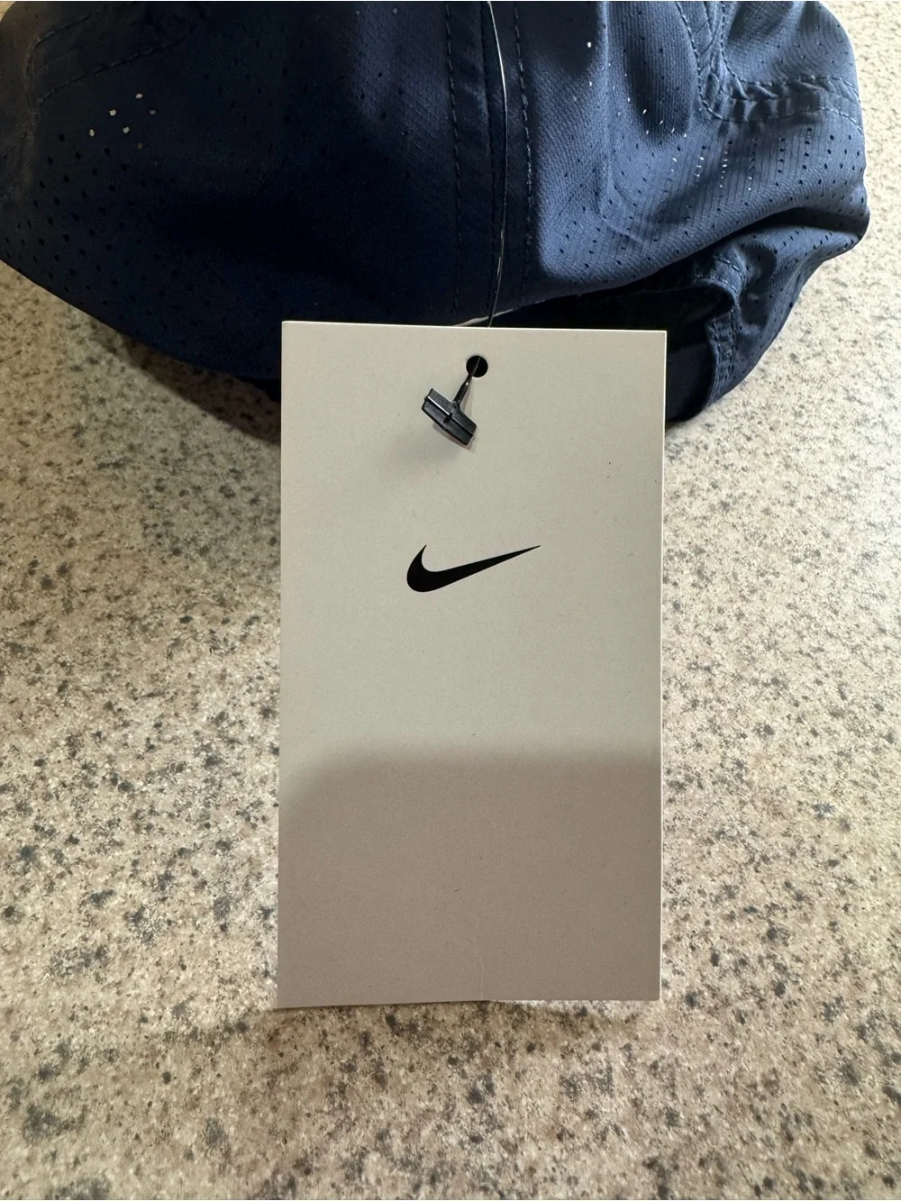 Nike GOLF Bonefish Grill dark blue baseball Hat cap with White Swoosh - NWT!!